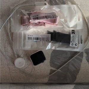 Apple Smartwatch with Pink and Black Bands